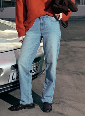 The Mid Waist Slim Leg Jean