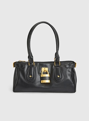 Padlock Detail Shoulder Bag